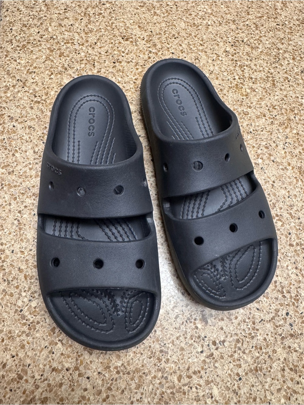 CROCS Unisex Black Slide Sandals